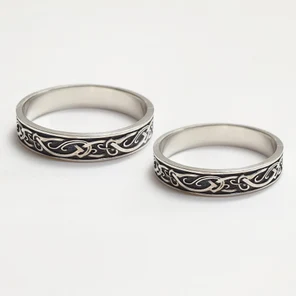 Обручальные кольца со скандинавским орнаментом "Викинг"